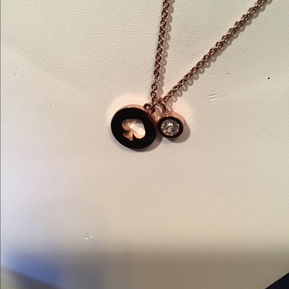 Kate Spade NWT necklace, “Spot the Spade”, rose g - Picture 6 of 8